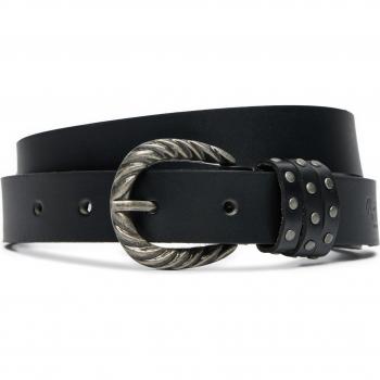 Cintura in pelle nera Pepe Jeans Halsey M