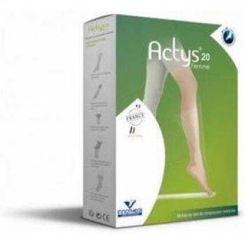 Calcetín Actys 20 cm Beige Claro N3 para mujer