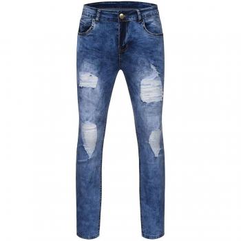 Trendige Zerrissene Denim Hosen