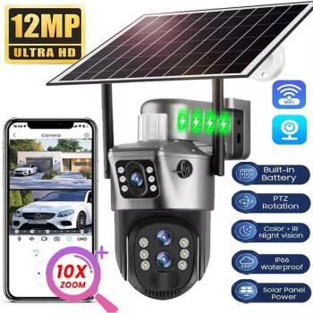 Outdoor 6K Solar CCTV – V380 WiFi PTZ Camera
