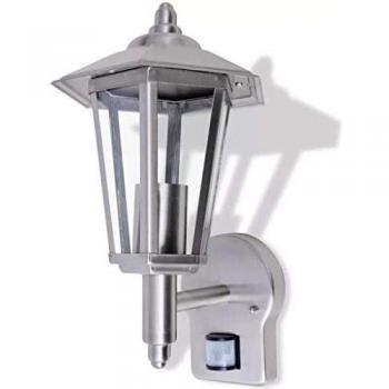 Sonata Outdoor Wall Lantern with Sensor Stainless Steel