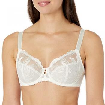 Alabaster Nylon Side‑Support Bra – 34DD