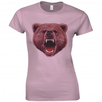 Pink Wild Bear Roar Top – Trendy Women’s Apparel