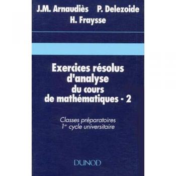 Exercices Resolus D'analyse Du Cours De Mathematiques