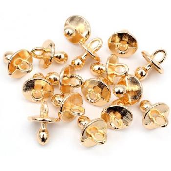 Chupetón Tibetano: 14x10mm, 30 uds. artesanales