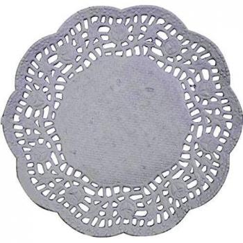 Napperons en papier ronds, diamètre 11 cm, 30 unités
