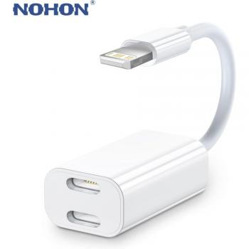 Adaptateur Lightning 2 en 1 pour charge et audio