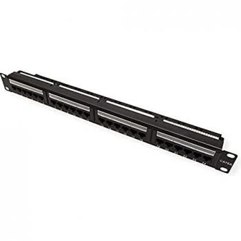 VALUE Kat.6A 19-Patchpanel, 24 P, ungeschirmt, schwarz (26.99.0357)