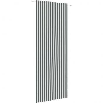 Paravento da Esterno Antracite e Bianco 80x240 cm in Tessuto Oxford