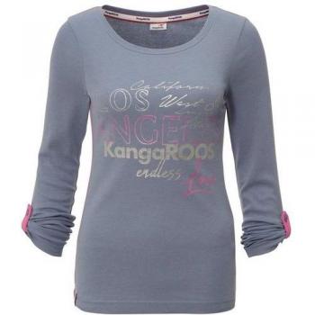 Rippware Langarmshirt KangaROOS in Blau