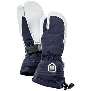 Hestra Heli Ski 3-Finger Handschuhe Damen Größe 6 Navy/Weiß