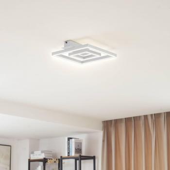 Plafonnier Madamo Lindby aluminium 30 cm, lumière blanche 3000 K
