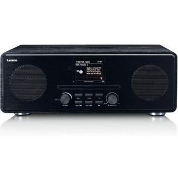 DIR-260BK de Lenco – Radio Internet/DAB+/FM avec CD et Bluetooth®, finition noire