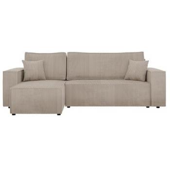 Ecksofa mit Bettkasten und Schlaffunktion Cord