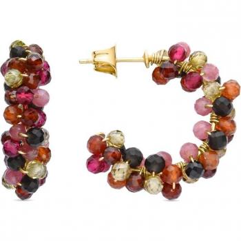 Pendientes Africa Oro 18K Multicolores de Luxenter