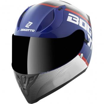 Casco XL Bogotto V128 Turchese Bianco