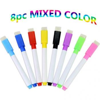 8PC Colorful Whiteboard Markers with Eraser