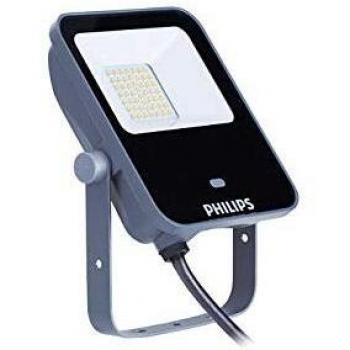 Philips 10W LED Floodlight with Photocell and Remote Control, Warm White
