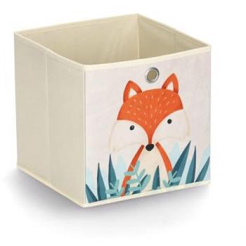 Zeller Fuchs Aufbewahrungsbox – 28 × 28 × 28 cm, Vliesmaterial