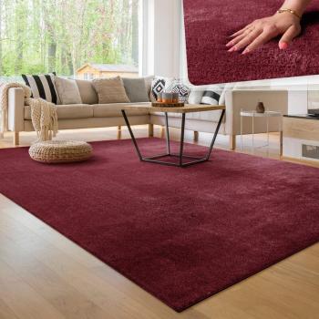 Mosaico Vivo Paco Home – Alfombra Moderno Redonda Roja, 160x220 cm