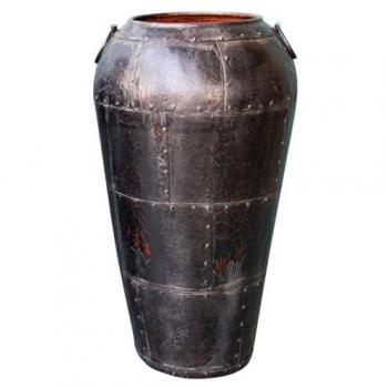 HM‑187 Jarrón de Acero Negro Fijalo