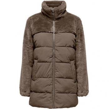 ONLY Damen Steppmantel ONLWANJA FUR PUFFER