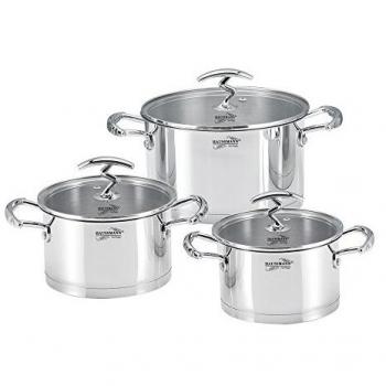 Faitouts Haute Qualité 3 pièces en Acier Inox