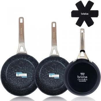 Set Padelle Briebe Titanio 20-24-28cm Induzione