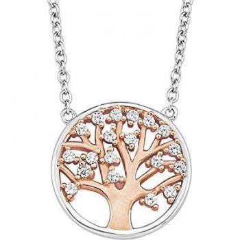 Collar de plata esterlina 925 con circonitas