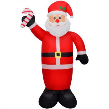 Papá Noel Inflable con LED Adorno Navideño