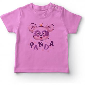 Set de Corona y Camiseta Rosa Panda Angemiel Baby