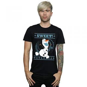 Disney Herren T-Shirt mit Olaf für die Feiertage