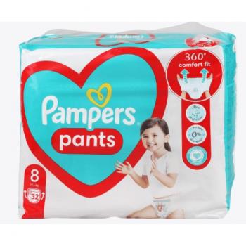 PAMPERS Culottes pour Bébé Taille 8 (32 ks)