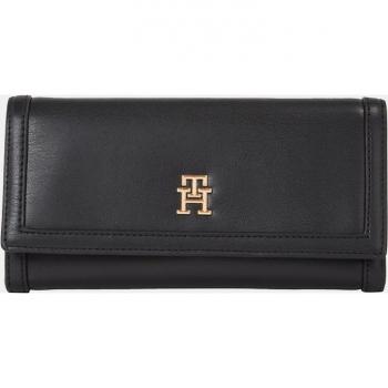 Elegant Black Wallet with Dual Compartments