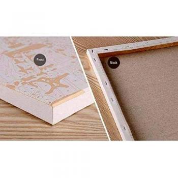 WATAKA Familien-Malspaß: Frösche 16″ × 20″, Vorzeichnungs-Ölgemälde, Holzrahmen