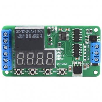 Dual Channel 12V DPDT Timer Relay Control Switch DR42A01