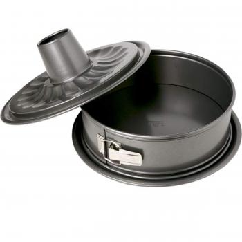 Birkmann Easy Baking Backform 26 cm Schwarz mit zwei Böden
