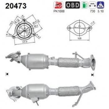 AS 20473 Katalysator für PKW