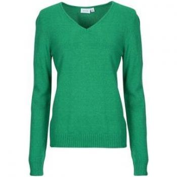 Pull Vila VIRIL V NECK Vert Femme EU XS