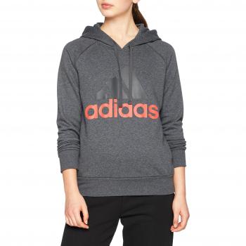 Essentials Linear Overhead Hoodie by Adidas – CF8805 – Dark Grey Heather – X‑Small