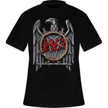 Slayer Silver Eagle T-Shirt Schwarz S 100% Baumwolle