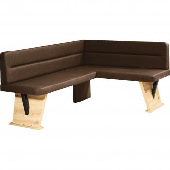 Eckbank „Laros“ – Luxusbezug in diversen Farben, 182 × 87,5 × 141 cm