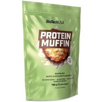 BioTechUSA Protein Muffin, Protein Muffin Basispulver mit hydrolysiertem Protein, Molkenproteinen und Süßungsmittel, 750 g, Vanille
