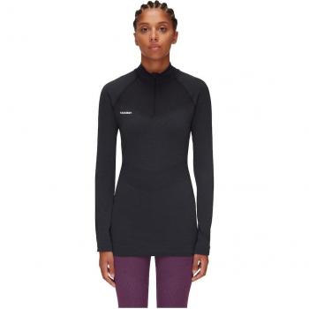 Trift‑HalfZip Longsleeve für Damen – Mammut Funktionsshirt 2023/24 – Schwarz, XL