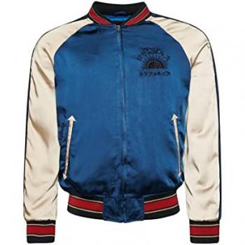 Superdry Giacca Bomber Vintage Suikajan Zinc Blue XL