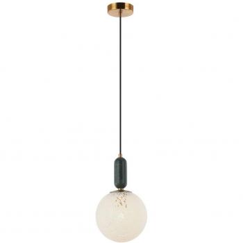 Polly Pendant Light with Glass Shade and Marble Ø20cm