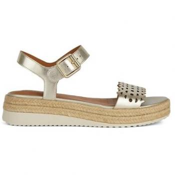 Sandalias Geox D Eolie A Color Dorado Claro