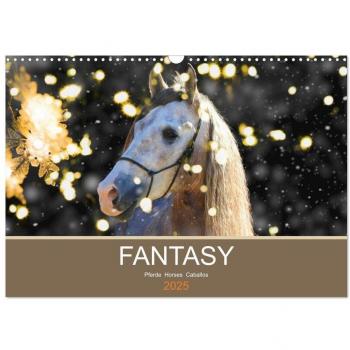 FANTASY Pferde Horses Caballos (Wandkalender 2025 DIN A3 quer) CALVENDO Monatskalender