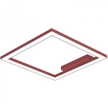 Lumicom Lámpara Techo L40 30W/m 4000K con Acabado Metálico y Piel Roja