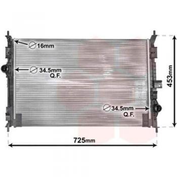 VAN WEZEL 40002386 Radiador para motor